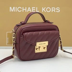 Michael Kors Small Rose Top Handle Leather Satchel